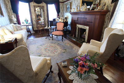 parlor shot of john wesley inn